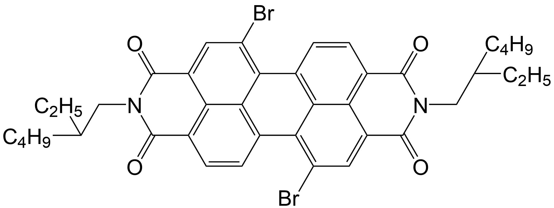 N, N'-二(2-乙基己基)-1,7-二溴-苝四羧酸二酰亚胺